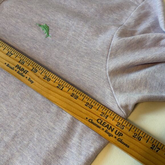 Tommy Bahama Mens Size XL Island Zone Polo Shirt Knit Light Blue Supima Cotton - Picture 5 of 8